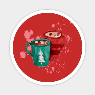 A Heartwarming Christmas Wish Over a Cup of Coffee Magnet